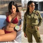 Image may contain: 2 people Army women, Military women, Idf 